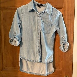 Light Blue Denim Kids Shirt